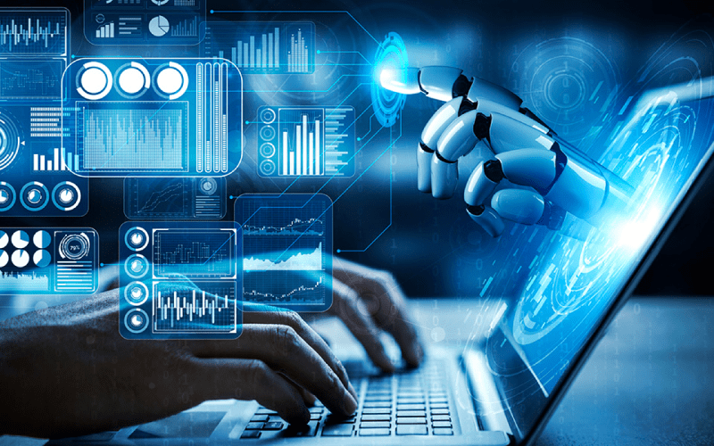 Cybersecurity illustration representing security and ELV systems